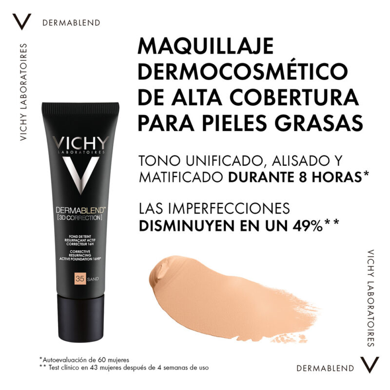 Vichy Dermablend Base de Maquillaje 3D Coverflow 35 x30ml - Imagen 3