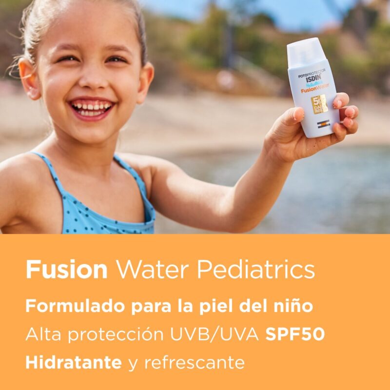 Isdin Fotoprotector Fusion Water Pediatrico SPF50+ x50Ml - Imagen 2