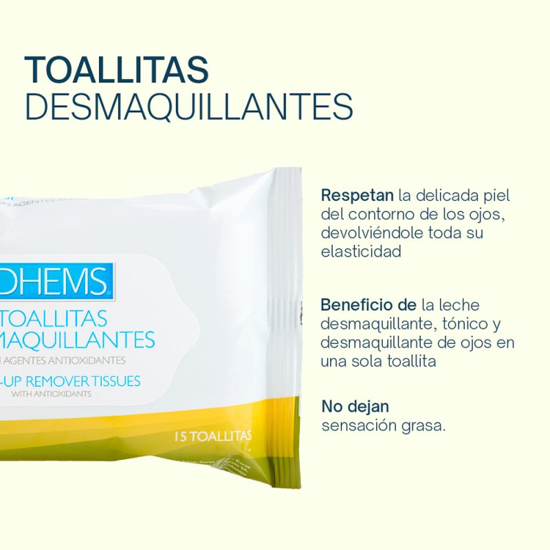 Dhems Toallitas Desmaquillantes X 30 Unidades - Imagen 3