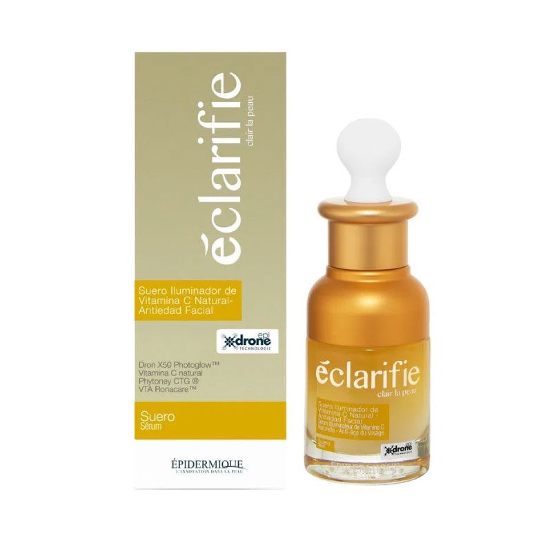 Epidermique Eclarifie Suero Iluminador Vitamina C Natural Antiedad x 30 Ml