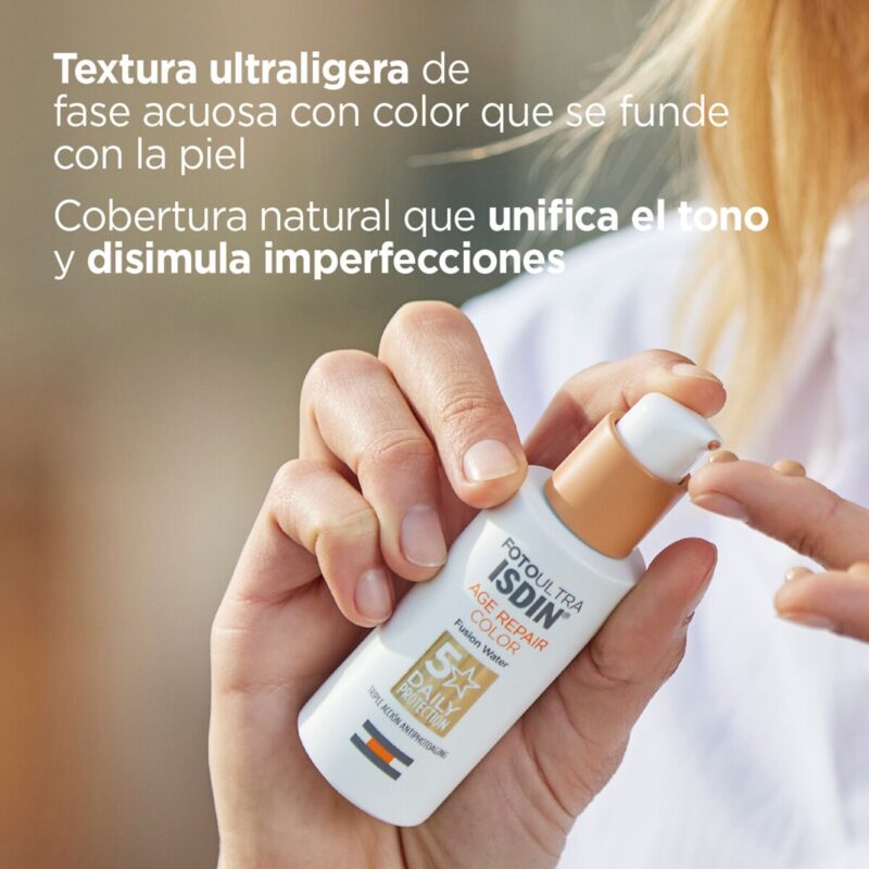 Isdin Fotoultra Age Repair Fusion Water Con Color Spf50+ x50Ml - Imagen 2