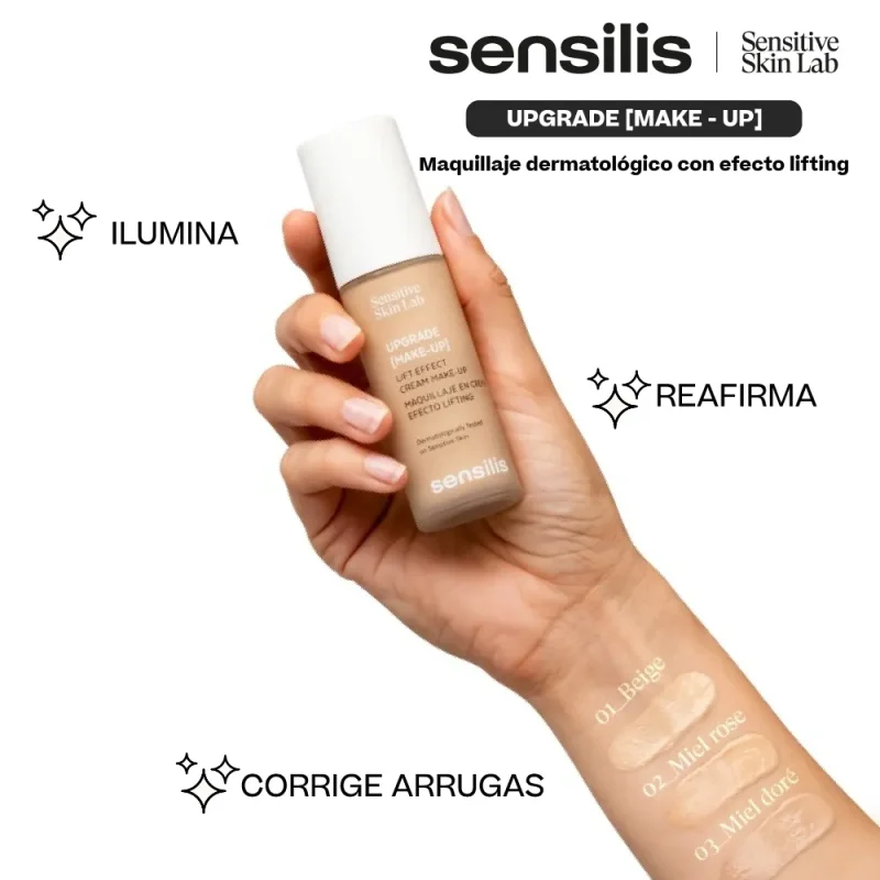 Sensilis Upgrade Base de Maquillaje x30Ml Tono Miel Doree #3 - Imagen 2
