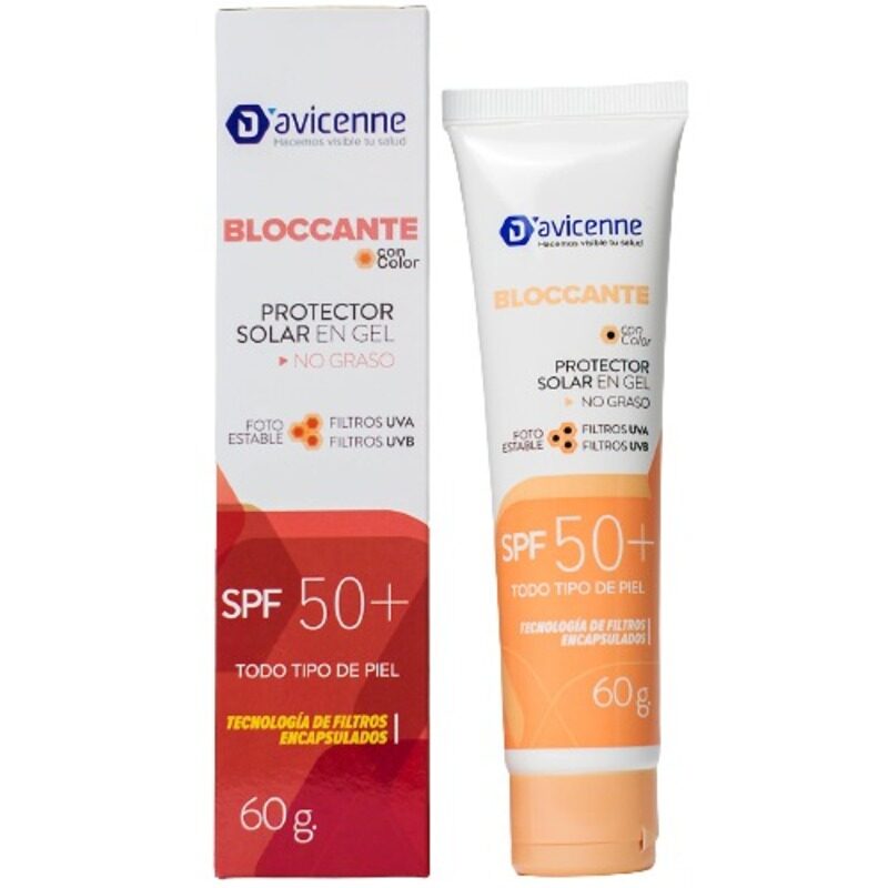 Davicenne Bloccante Gel Protector Solar SPF50+ Con Color X60Gr