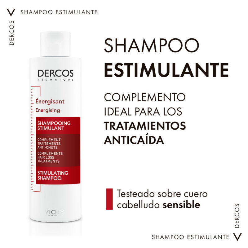 Vichy Dercos Champu Energizante Estimulante Anticaida X200ML - Imagen 2
