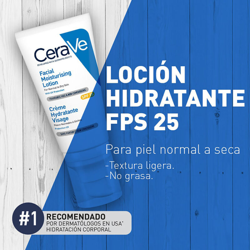 Cerave Hidratante Facial Spf25 X52ML - Imagen 3