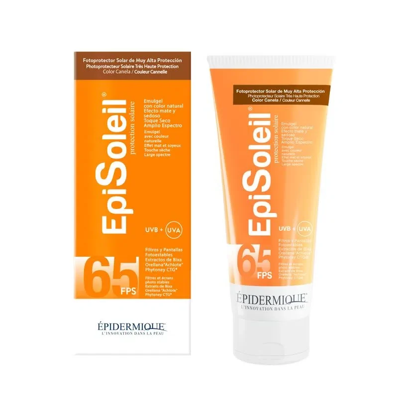 Epidermique Episoleil Muy Alta Proteccion SPF65+ CanelaX60ML