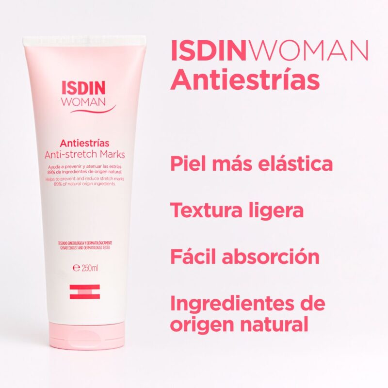 Isdin Woman Crema Antiestrías X250Ml - Imagen 2