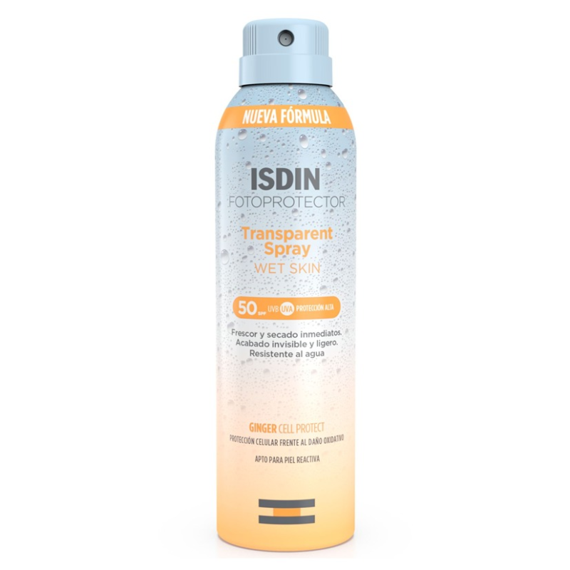Isdin Fotoprotector Wet Skin Transparente Spray x200ml