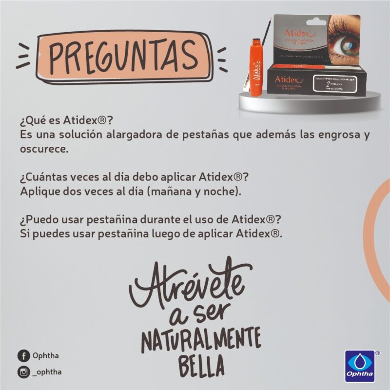 Ophtha Atidex Alargador de Pestañas x10ml - Imagen 5