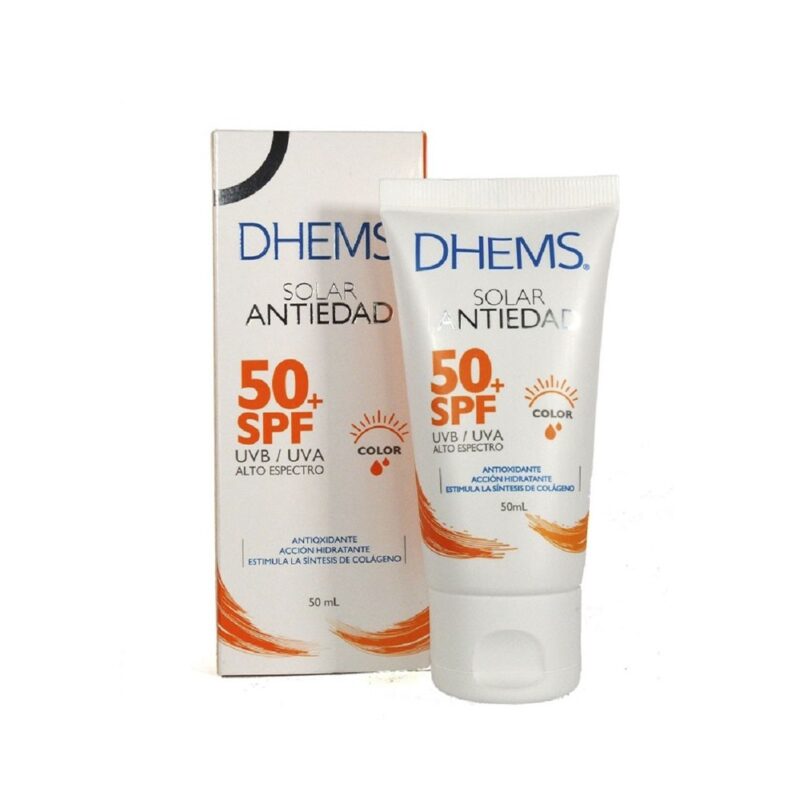 Dhems Protector Solar Antiedad Con Color Spf50+ x50Ml