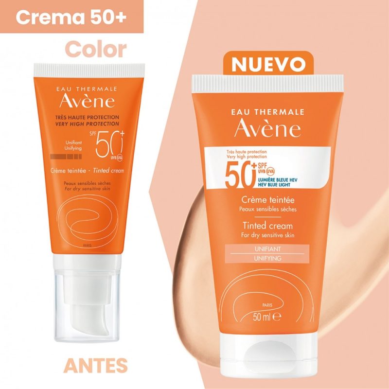Avene Solar Linea Naranja Crema Color Spf50+ x 50Ml - Imagen 2